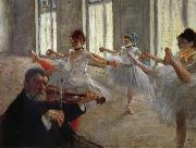 Edgar Degas The Rehearsal France oil painting artist